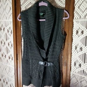 Ralph Lauren cable knit wrap best L
